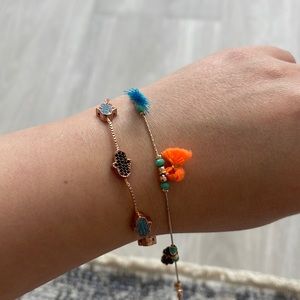 Cute Hamsa Bracelet, evil eye bracelet